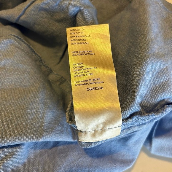 NWT Free People Manchester Solid Blue Size Medium - Picture 7 of 9